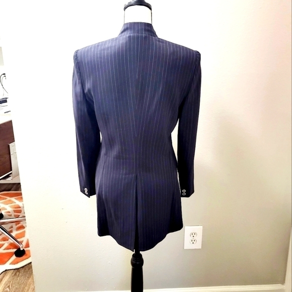 Dolce & Gabbana | Navy Pinstripe Blazer - Picture 2 of 9